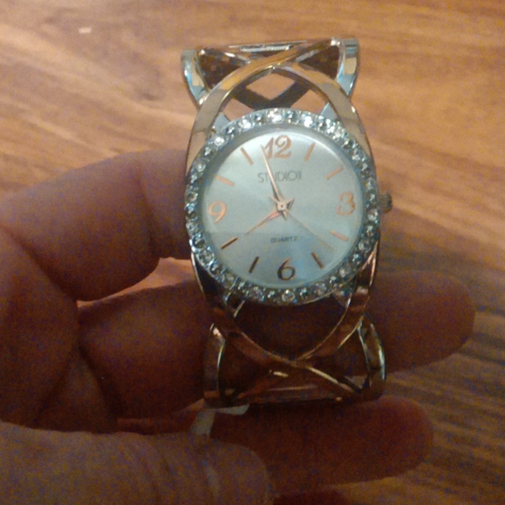 Studio Cuff Bangle Watch ( needs battery)